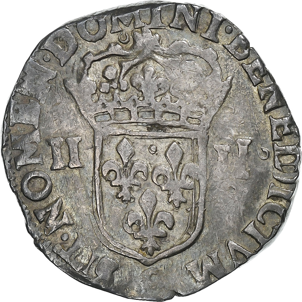 França, Henri IV, 1/4 Ecu, 1603, Rennes, Prata, EF(40-45), Gadoury:597