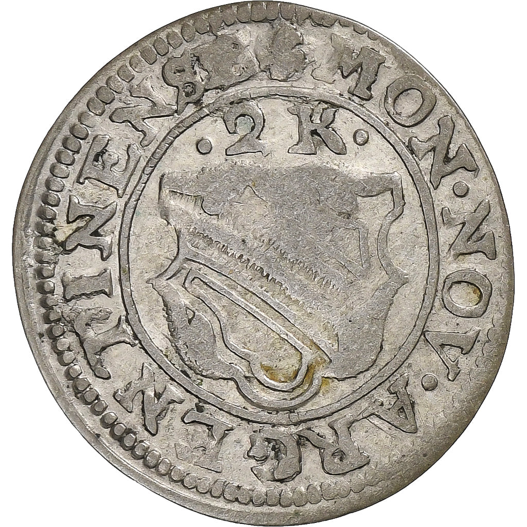 Free city of Strasbourg, 2 Kreuzer, 1640-1658, Strasbourg, Prata, EF(40-45)