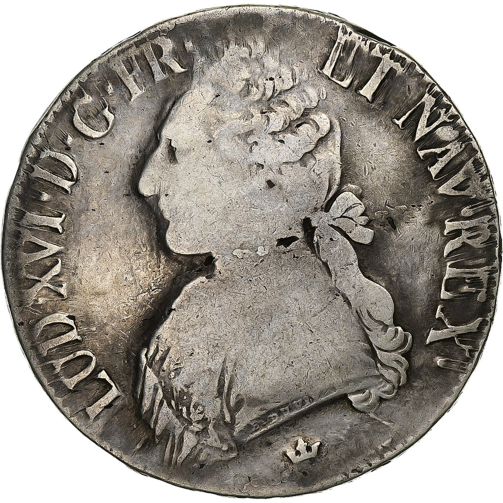 France, Louis XVI, Ecu aux branches d'olivier, 1779, Toulouse, Silver