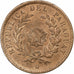 Paraguay, 2 Centesimos, 1870, Heaton, Copper, AU(50-53), KM:3