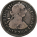 Bolivia, Carlos III, 2 Reales, 1775, Potosi, Plata, BC+, KM:53