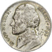 États-Unis, 5 Cents, Jefferson, 1943, Philadelphie, Alliage argent, TTB, KM:192a
