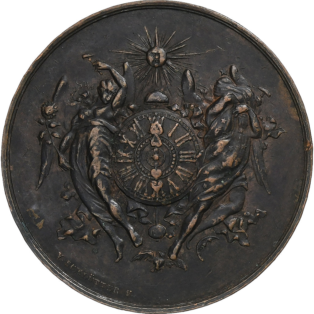 Suiza, zeton, Gustave Badollet, horlogerie, Cobre, MBC