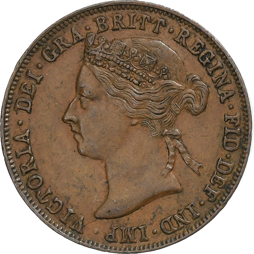 BRITS WEST AFRIKA, Victoria, Pice, 1898, Bombay, Koper, ZF+, KM:1