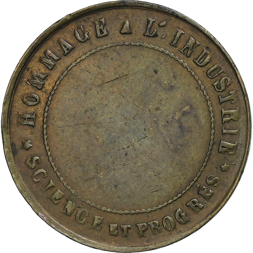 Frankreich, betaalpenning, Williams de Londres, Hommage à l'industrie, Messing
