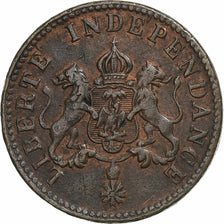 Empire of Haiti, Faustin I, 2 Centimes, 1850, Copper, EF(40-45), KM:36