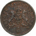Empire of Haiti, Faustin I, 2 Centimes, 1850, Copper, EF(40-45), KM:36