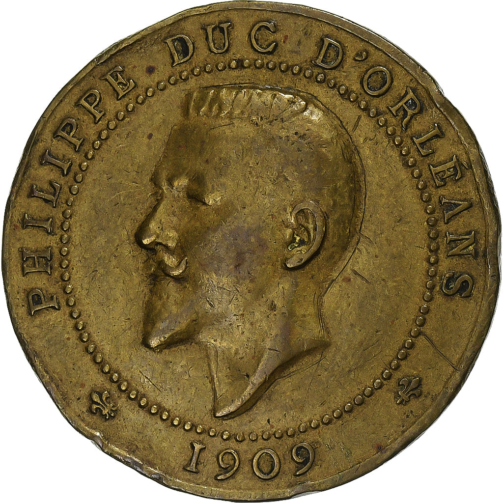 Francia, ficha, Philippe Duc d'Orleans, 1909, Ottone, BB