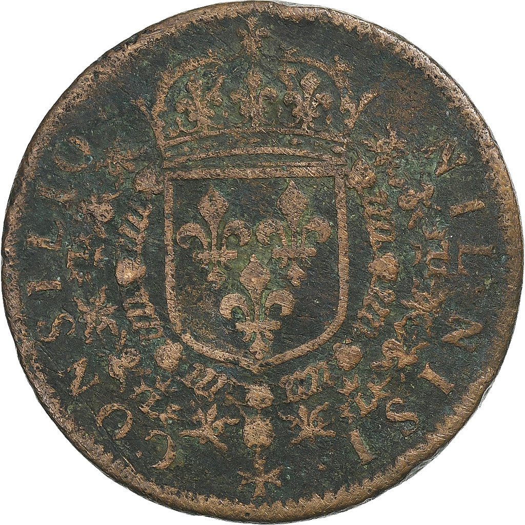 France, Token, Louis XIV, Conseil du Roi, Copper, F(12-15)