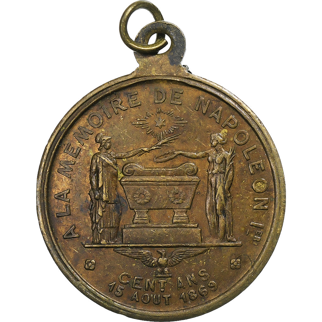 France, Medal, Centenaire de la naissance de Napoléon Ier, 1869, Copper
