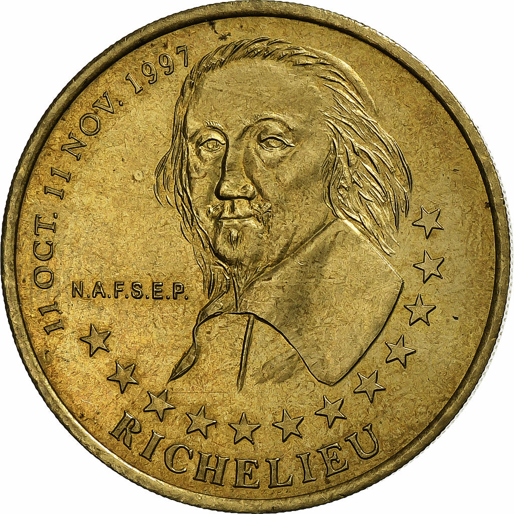 Francia, 1 Euro, Richelieu, 1997, Cupro-aluminium-nickel, BB+