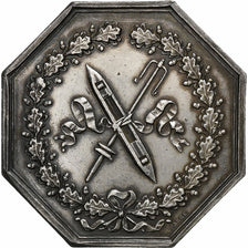 France, Token, Comptoir de l'industrie linière, 1846, Silver, AU(55-58)