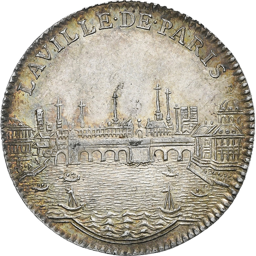 Frankreich, betaalpenning, Louis XV, La ville de Paris, 1733, Silber, SS+