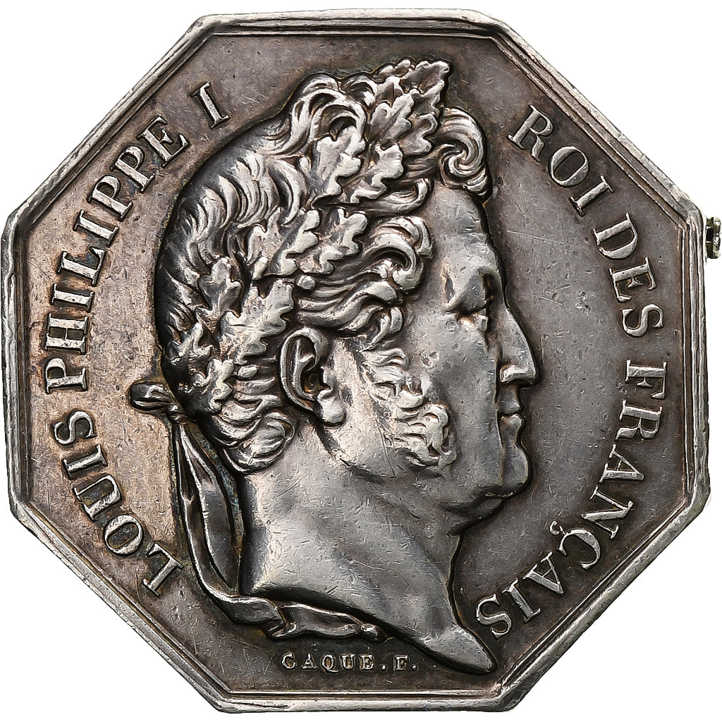 France, Token, Louis-Philippe I, Caisse d'épargne de Senlis, 1835, Silver