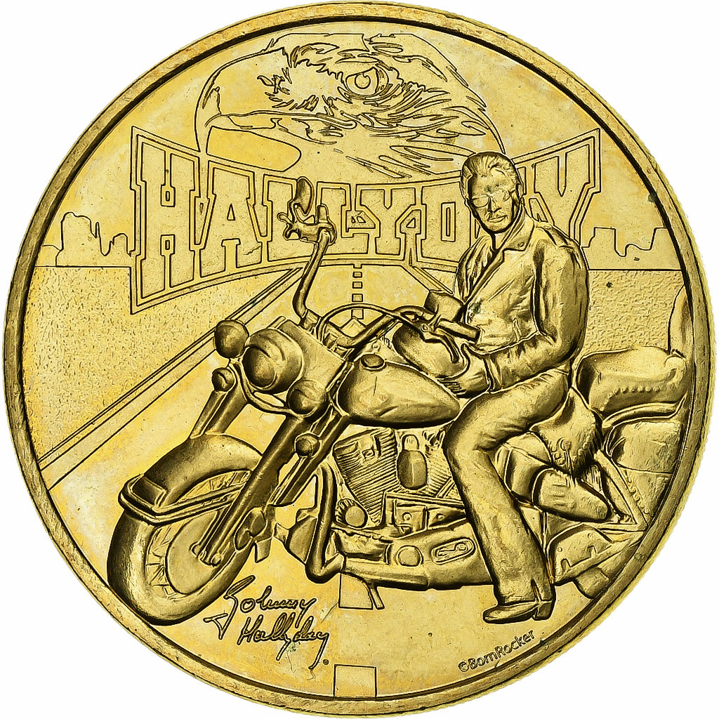 Frankreich, betaalpenning, Johnny Hallyday, 2019, Monnaie de Paris