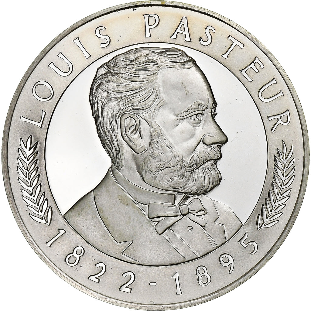 Francia, medaglia, Louis Pasteur, 100ième anniversaire, 1995, Franklin Mint
