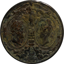 France, Médaille dynastique, Louis-Philippe, Visite de la Monnaie, 1833, Bronze