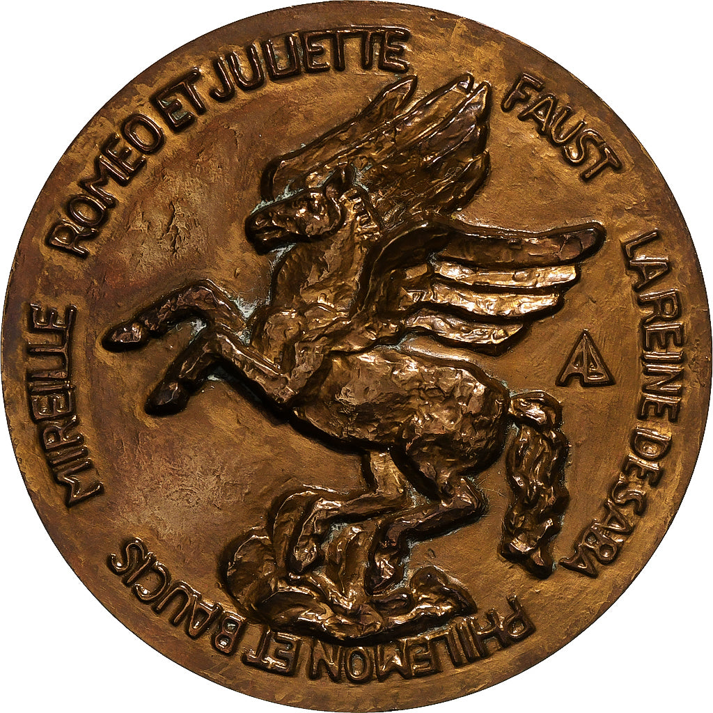 France, Medal, Charles Gounod, Bronze, André Lavrillier, AU(55-58)