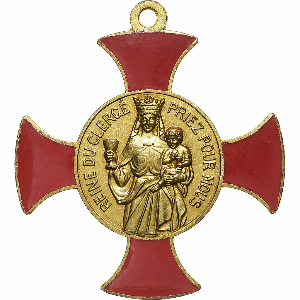 France, Médaille, Croix de Grand Clerc, Laiton, SUP