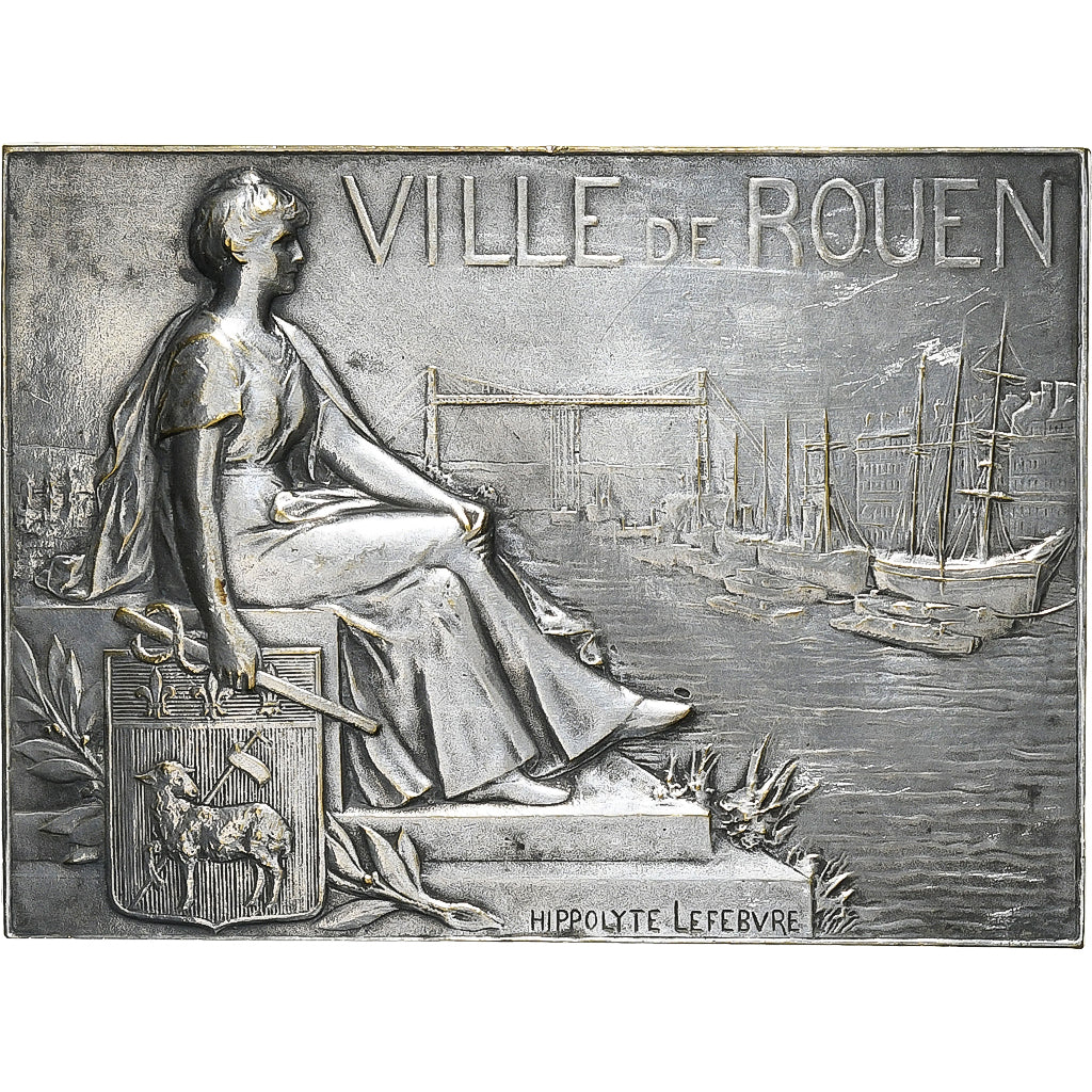 France, Médaille, Ville de Rouen, Argent, Hippolyte Lefèbvre, SUP