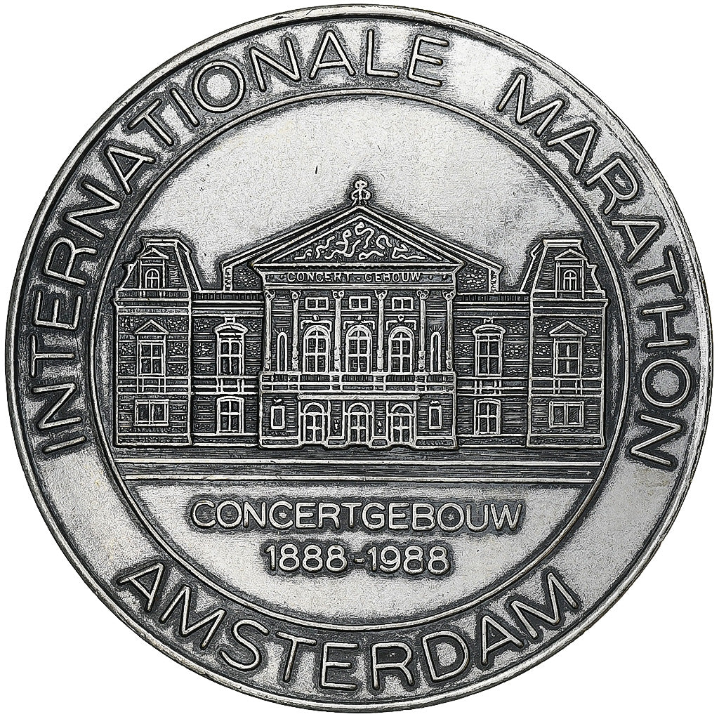 Netherlands, Medal, Internationale marathon Amsterdam, 1988, Copper-nickel