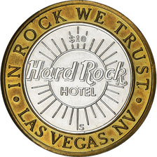 United States, 10 Dollars, Hard Rock hotel, Bi-Metallic, AU(55-58)