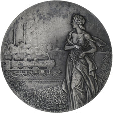 France, Medal, Compagnie du Chemin de Fer du Nord, Silver, Lebarque, AU(50-53)