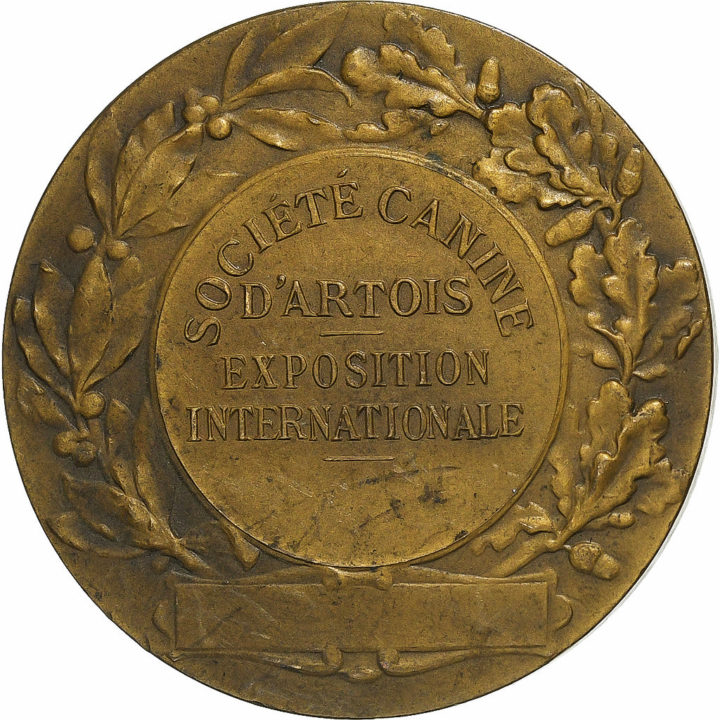 Frankrijk, Medaille, Société Canine d'Artois, Bronzen, G. Lesage, ZF+