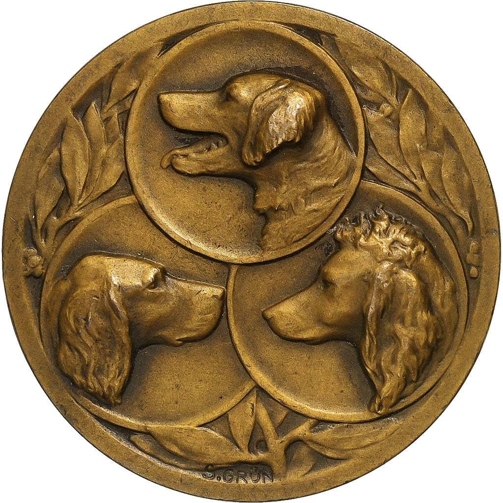 Frankrijk, Medaille, Société Canine d'Artois, Bronzen, Brun, ZF+