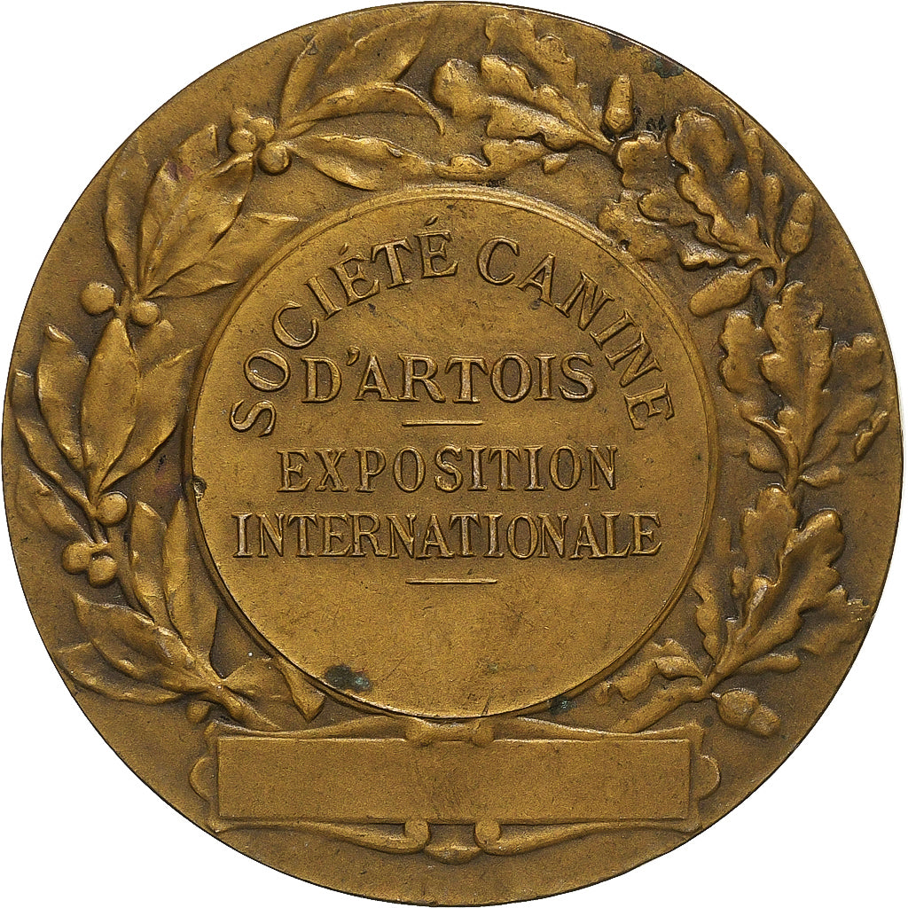 Frankrijk, Medaille, Société Canine d'Artois, Bronzen, Brun, ZF+