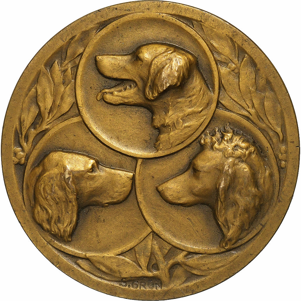 Frankrijk, Medaille, Société Canine d'Artois, Bronzen, Brun, ZF+