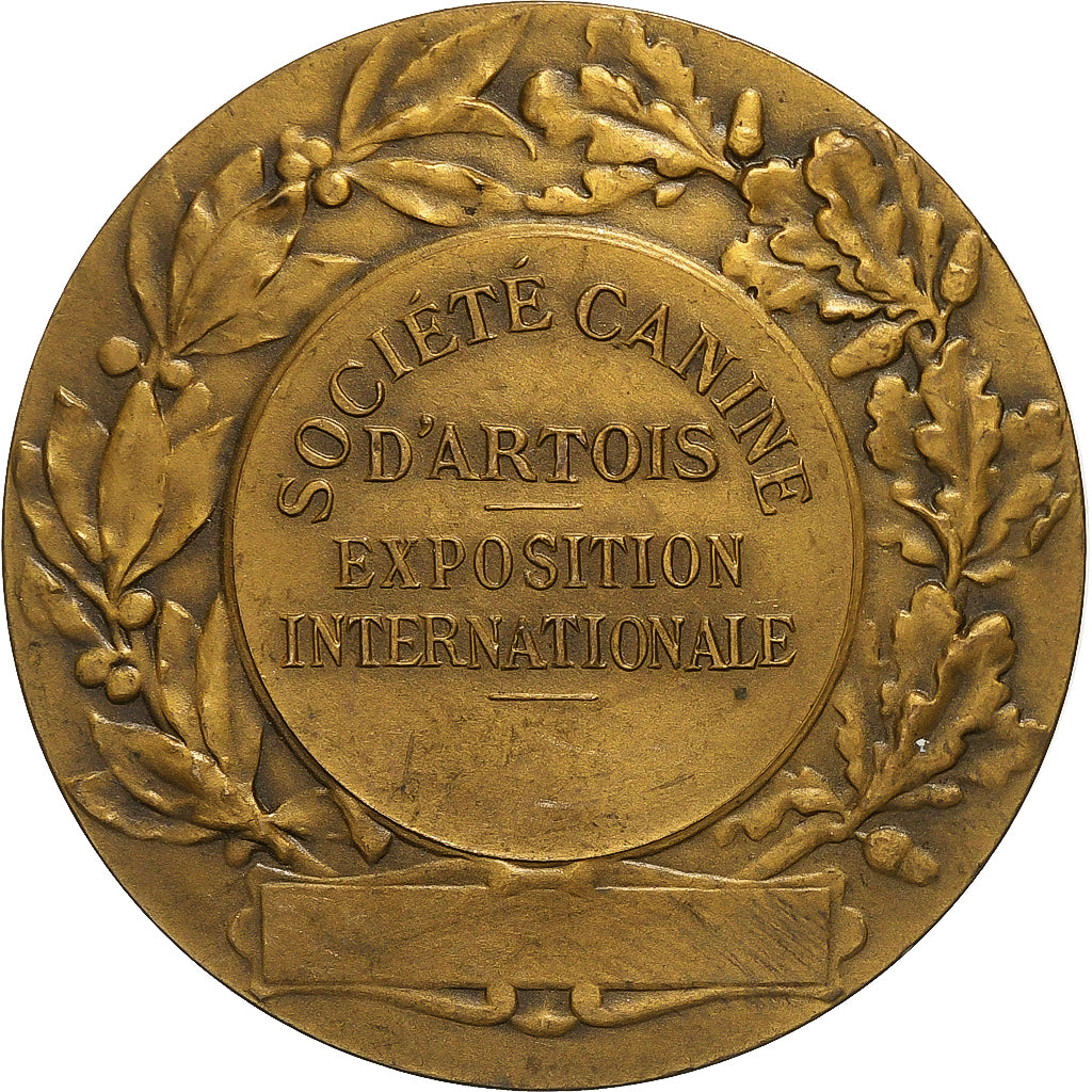 Frankrijk, Medaille, Société Canine d'Artois, Bronzen, Brun, ZF+