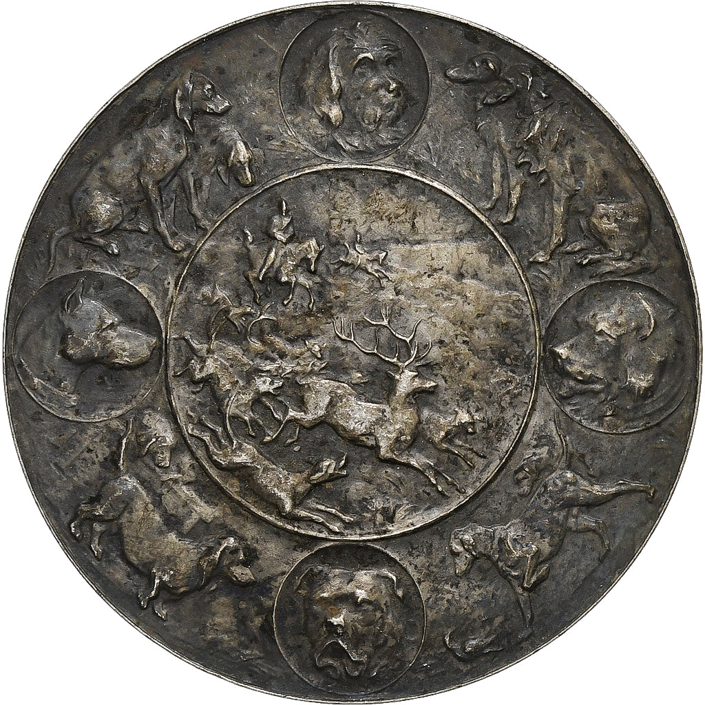 France, Medal, Société Canine d'Artois, Silvered bronze, EF(40-45)