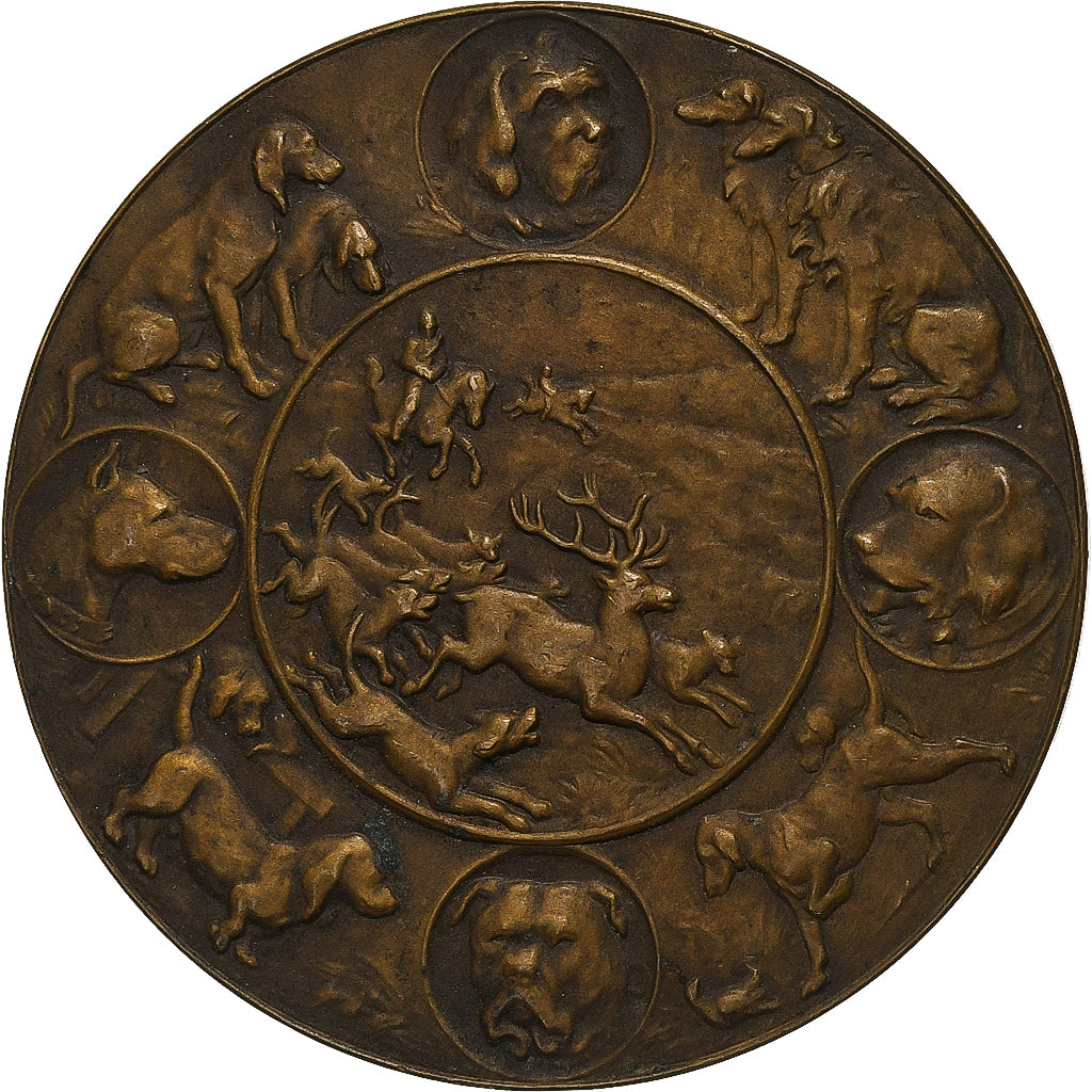 Francia, medalla, Société Canine d'Artois, 1927, Bronce, MBC+
