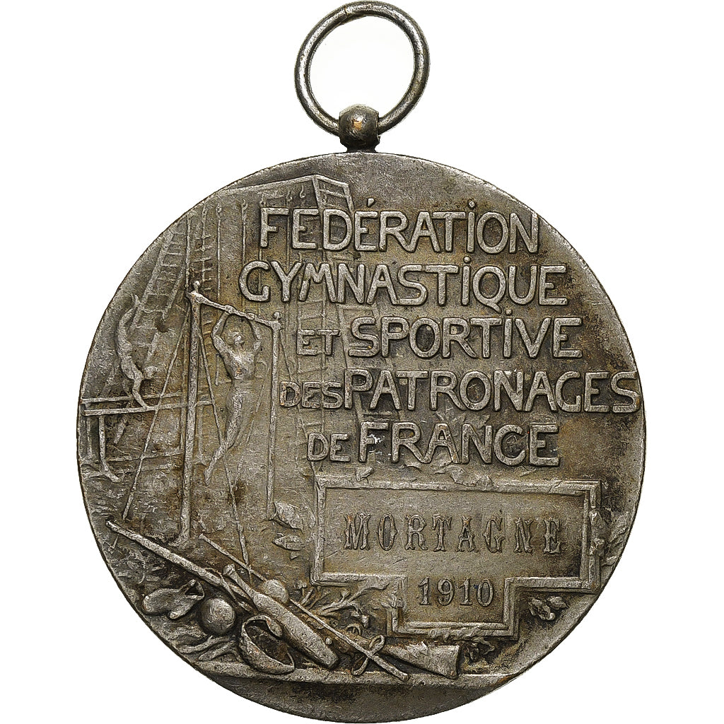 France, Medal, Fédération Gymnastique et Sportive, Mortagne, 1910