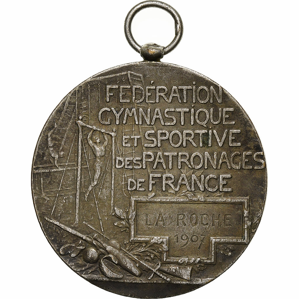 França, medalha, Fédération Gymnastique et Sportive, La Roche, 1907, Bronze