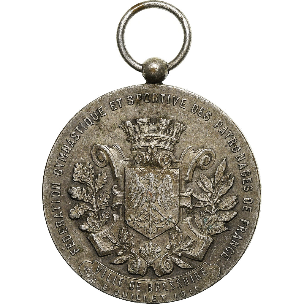 Francia, medaglia, Fédération Gymnastique et Sportive, Bressuire, 1911, Bronzo