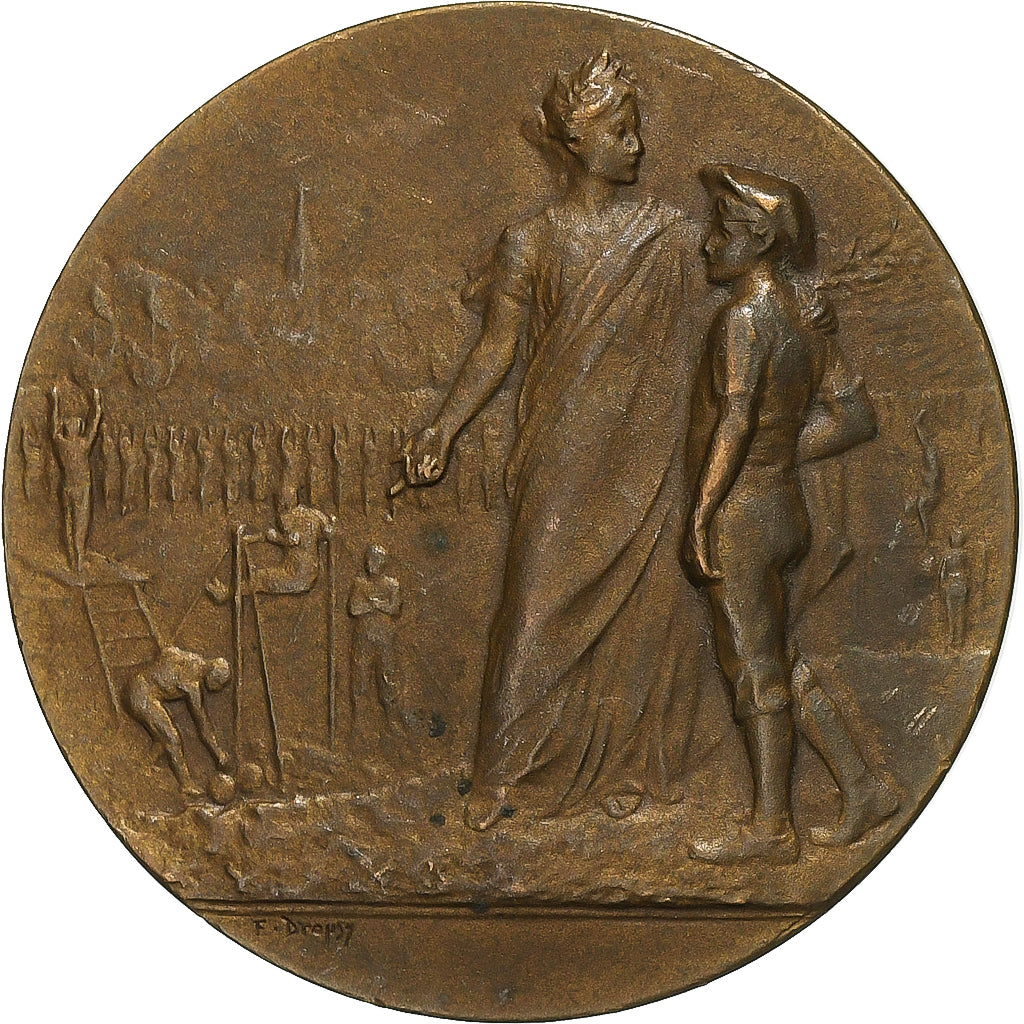France, Médaille, La gymnastique, Bronze, Dropsy, TTB+