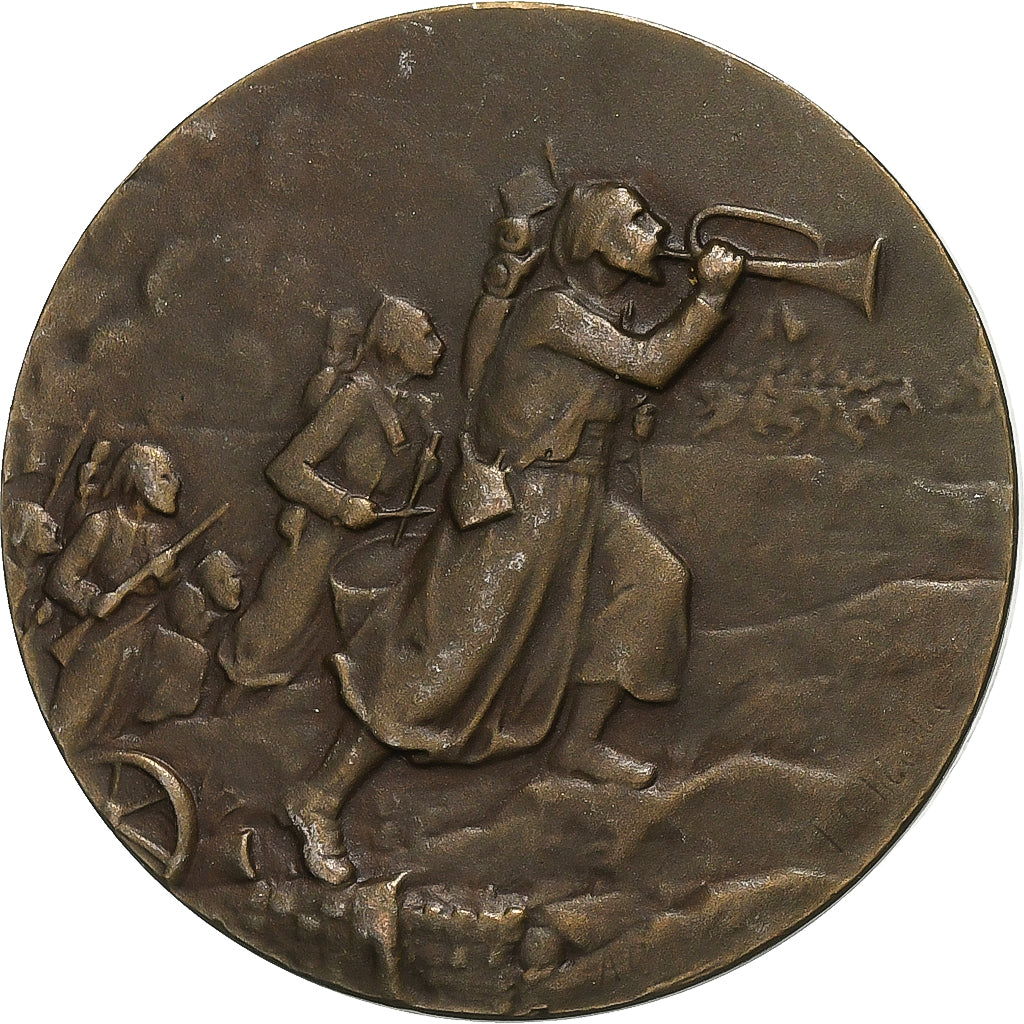 France, Médaille, Zouaves à l'assaut, Bronze, TTB+