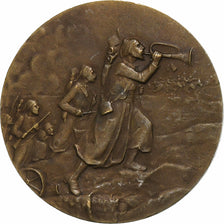 França, medalha, Zouaves à l'assaut, Bronze, AU(50-53)