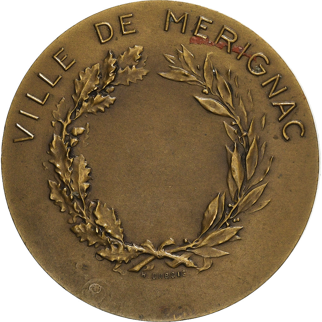 Francia, medalla, Ville de Mérignac, Bronce, Daniel Dupuis, EBC