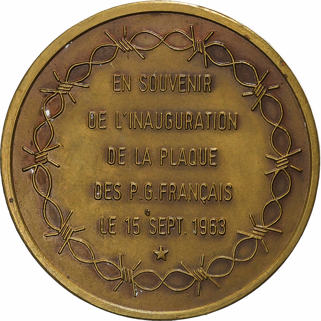 Belgio, medaglia, Monument national du Stalag 1A à Chaudfontaine, 1963, Bronzo