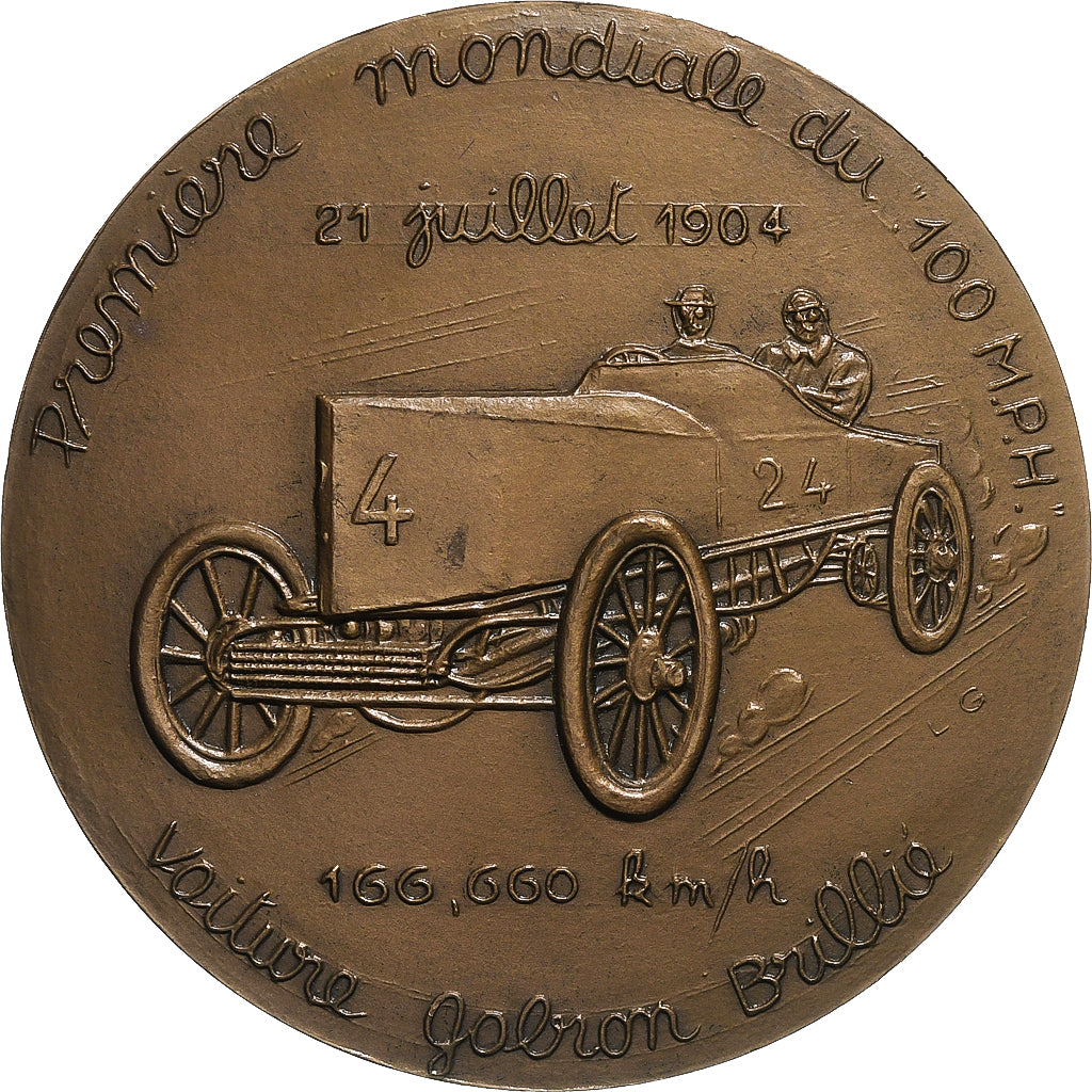 Francia, medalla, Eugène Brillié, 1974, Bronce, Gibert, AU55