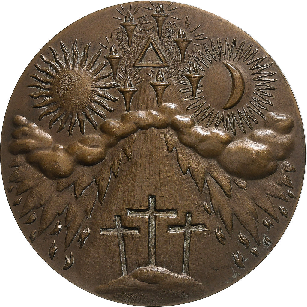 France, Medal, saint Jean l'évangéliste, 1973, Bronze, AU(55-58)