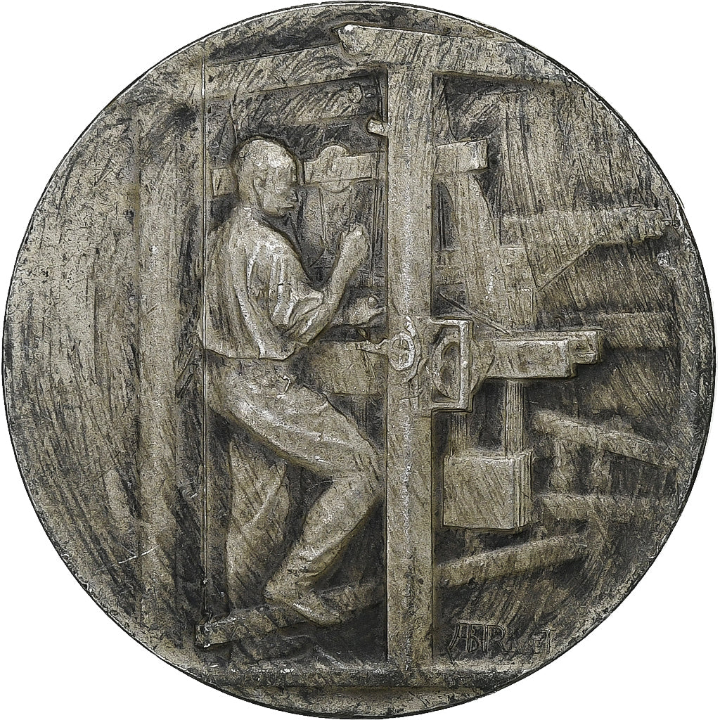 Francia, medaglia, Association générale des tissus, 1944, Bronzo argentato