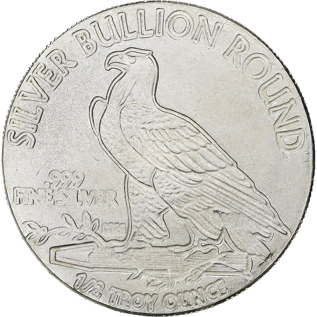 United States, 1/2 Oz, Indian Head, Golden State Mint, Bullion, Silver
