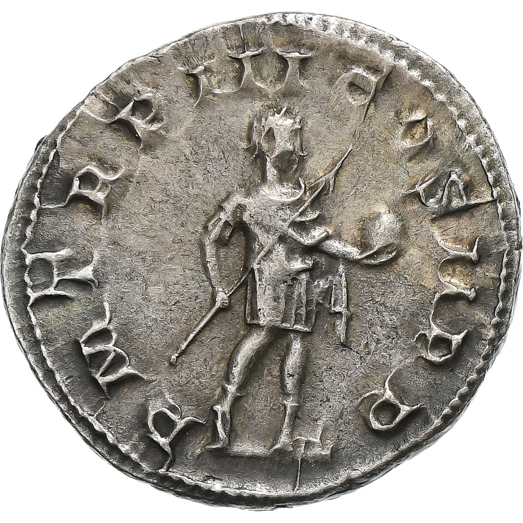 Gordian III, Denarius, 241-243, Rome, Silver, AU(50-53), RIC:115