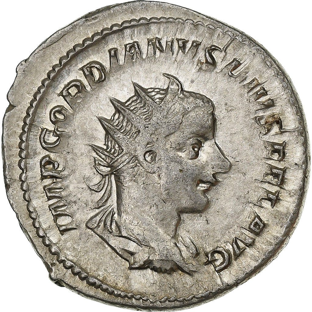 Gordian III, Antoninianus, 243-244, Rome, Billon, AU(50-53), RIC:147