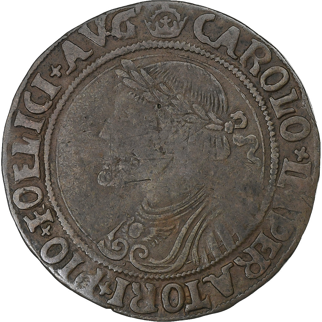 Holy Roman Empire, Token, Charles Quint, 1532, Copper, VF(30-35)