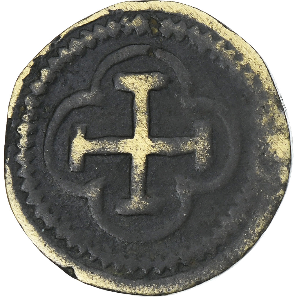 Francja, Monetary weight of the escudo, 17th-18th centuries, Mosiądz, VF(30-35)